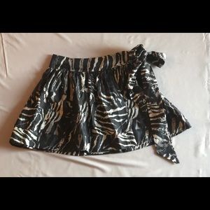 Express Zebra mini full skirt